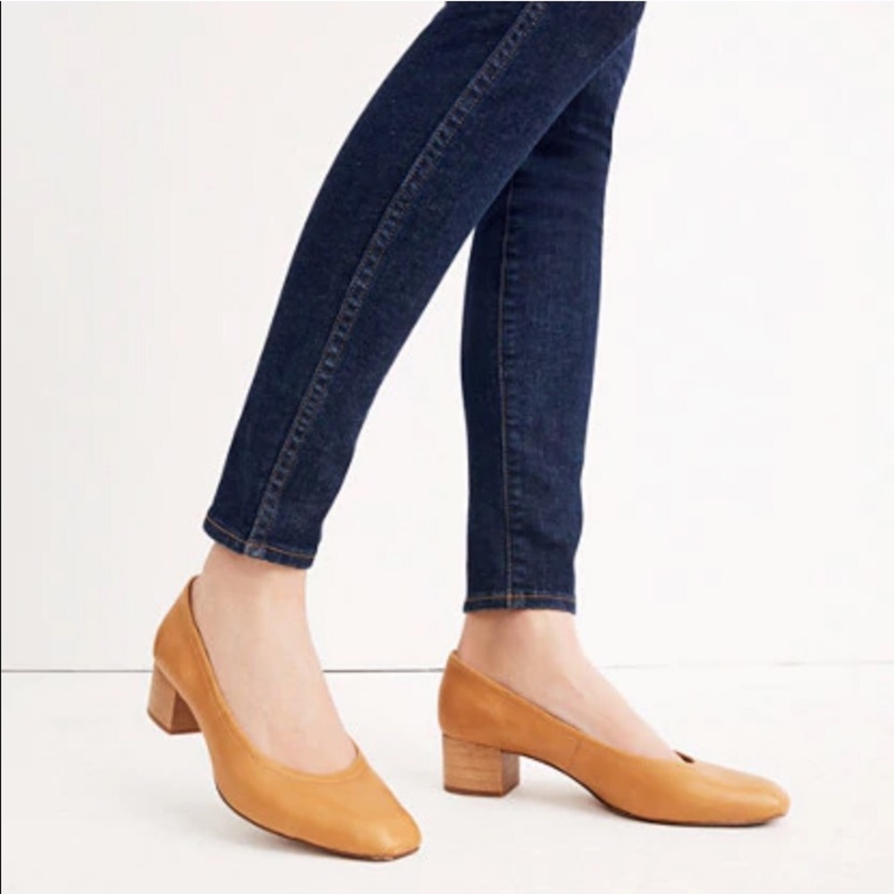Madewell NWT Raquel Pump Leather $128 sz 7.5